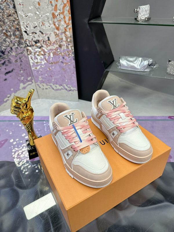 LV Trainer Sneaker Light Brown Cowhide