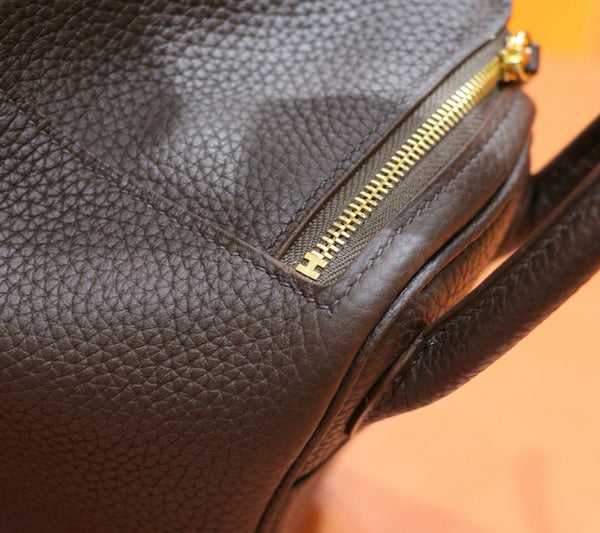 HM Mini Lindy Bag 20cm Coffee Togo Leather 270314