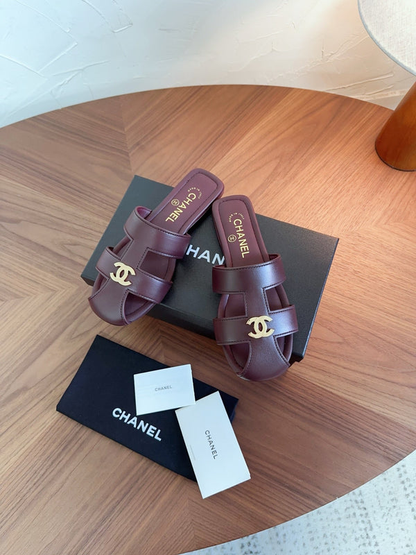 CC 26s Slipper Burgundy Lambskin 827263