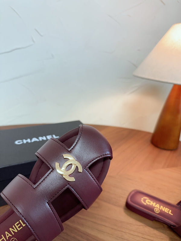 CC 26s Slipper Burgundy Lambskin 827263