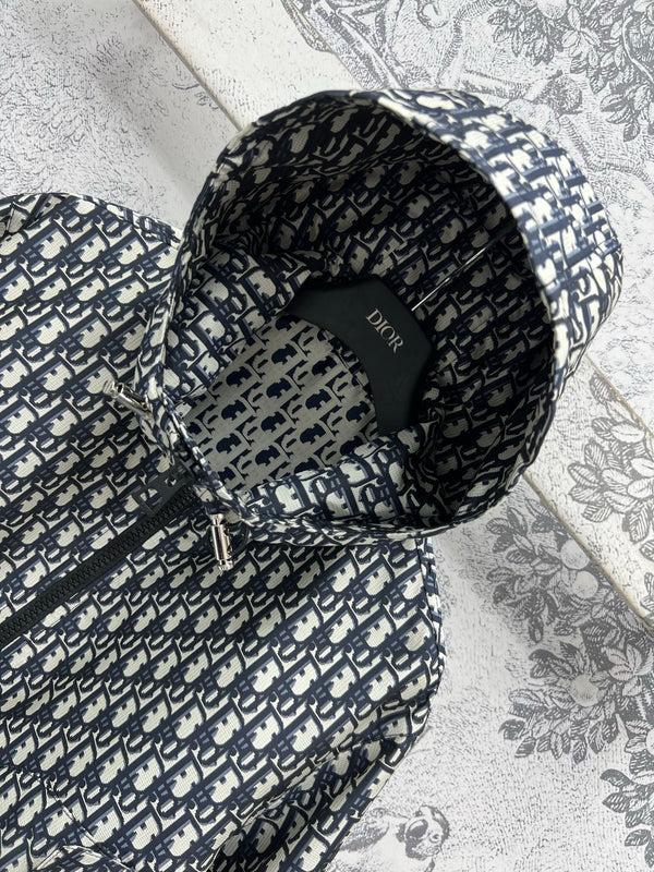 CD 25 Hooded jacket Black White Cotton