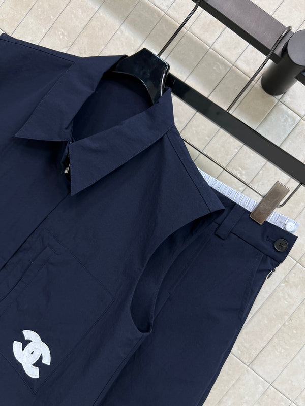 CC 26s Sleeveless Set Navy Blue Polyester 400736