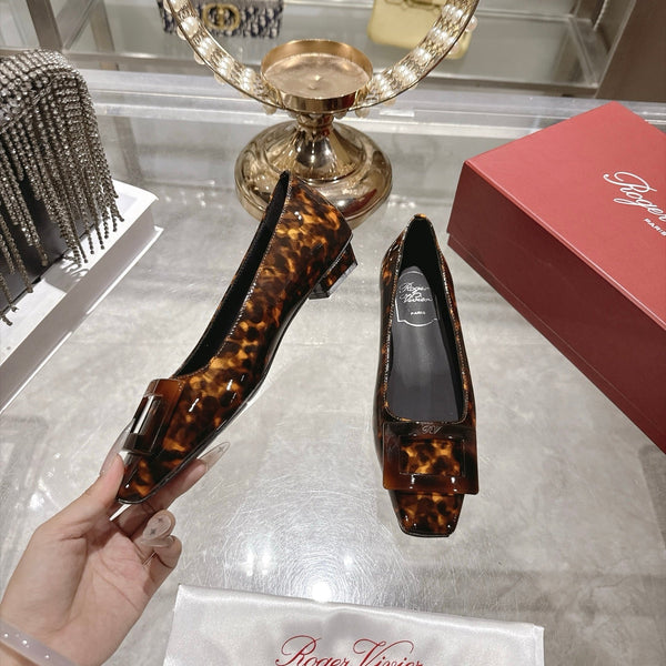 RV 26s Belle Vivier Tortoiseshell Patent Leather 999731