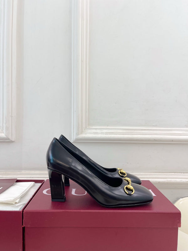 GG 26s Signora Pump 7.5cm Black Leather 640305