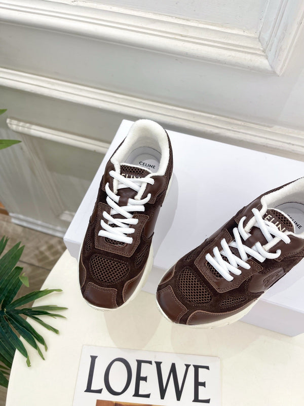CE 26s Runner Sneaker Coffee Mesh Suede 947583