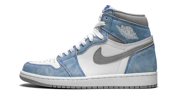 Nike Air Jordan 1 White Blue Suede Leather