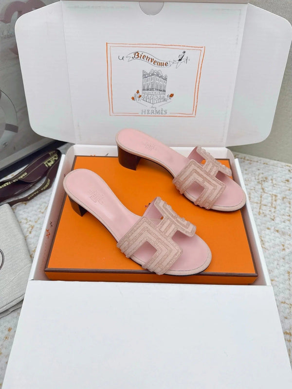 HM 26ss Oran Sandals 50 Light Pink Cowhide 625229