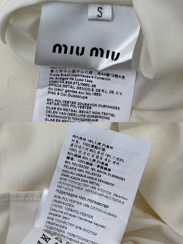 MIUMIU SHIRT DRESS WITH BELT 214479