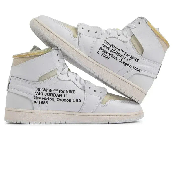 Off-White x Air Jordan 1 Retro White Beige Leather