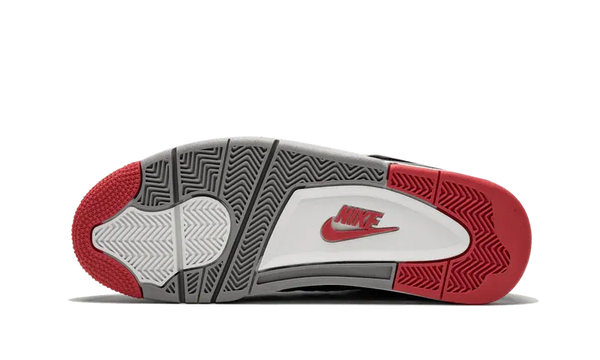 Nike Air Jordan 4 Black Gray Red Suede TPU
