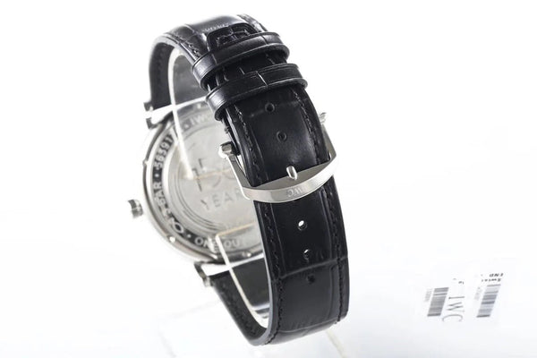 IWC Portofino 40mm White Dial Blue Numerals Black Crocodile Leather