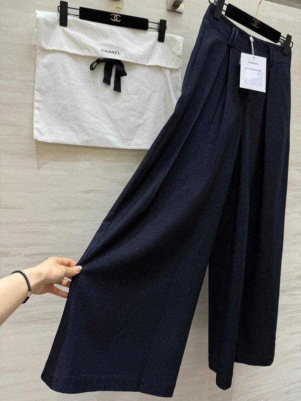 CHANEL 25S WIDE-LEG STRAIGHT PANTS 636
