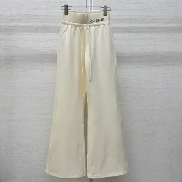 Chanel 2026 Rhinestone Waistband Casual Pant Cotton 356983