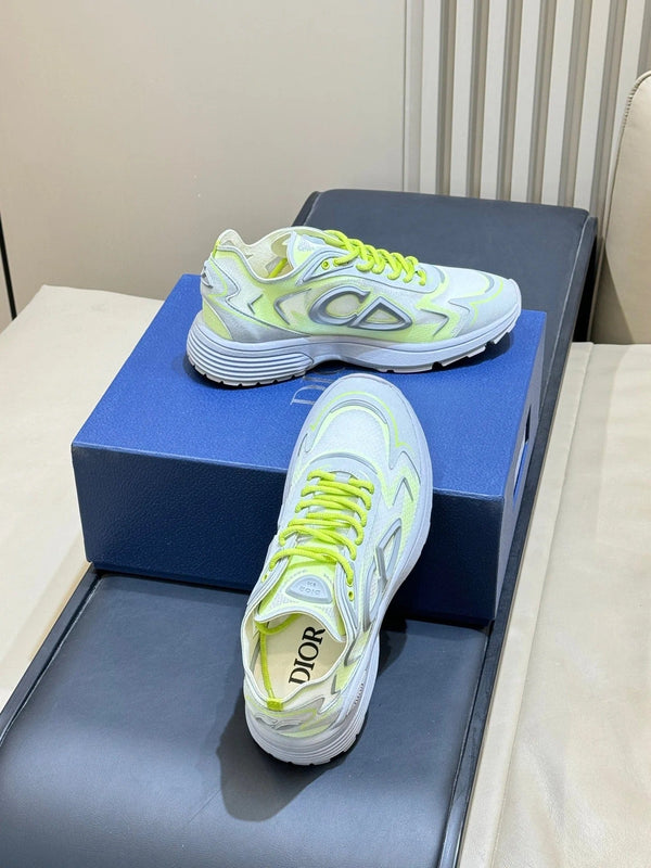 CD 26 B30 Sneaker Neon Green Silver Gray Mesh TPU 621820