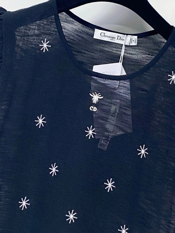 CD 2026 Sleeveless Knit Vest Black Polyamide 479939