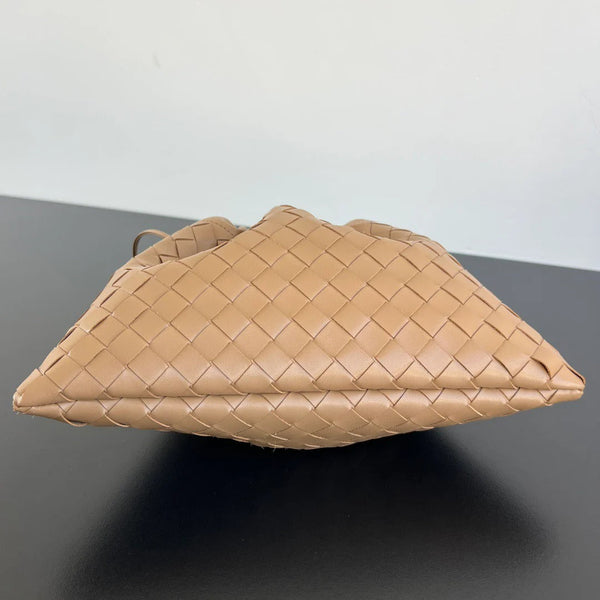BV 2025 Dustbag Clutch Bag Pale Brown Calfskin