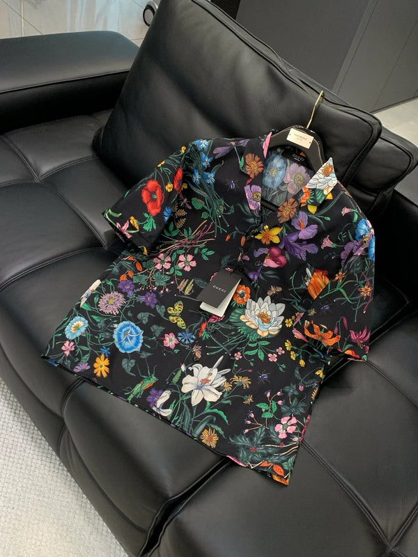 Gucci 2026 Flower Set Black mix colors Silk 131811
