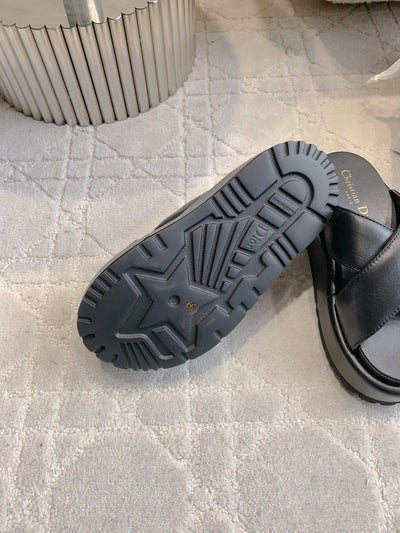 CD 26s Platform Sandals 65 Black Lambskin 644289