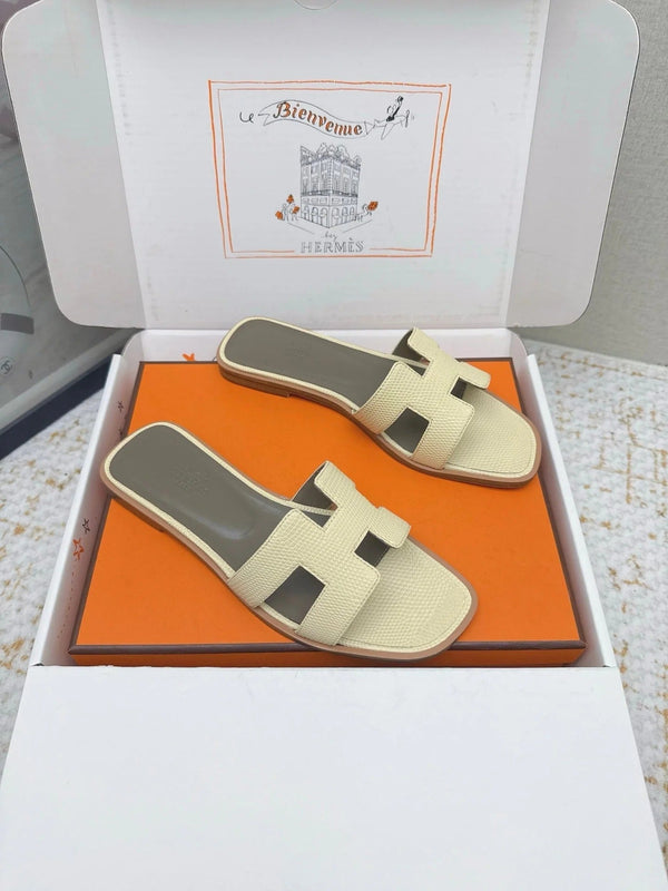 HM 26ss Oran Sandals Cream Yellow Cowhide 625045