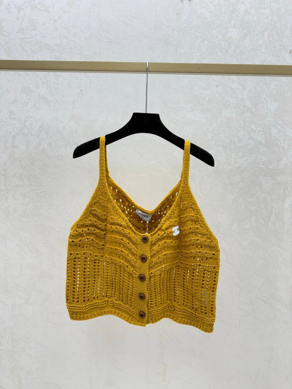 Chanel 2026 Hollow Camisole Wool Nylon