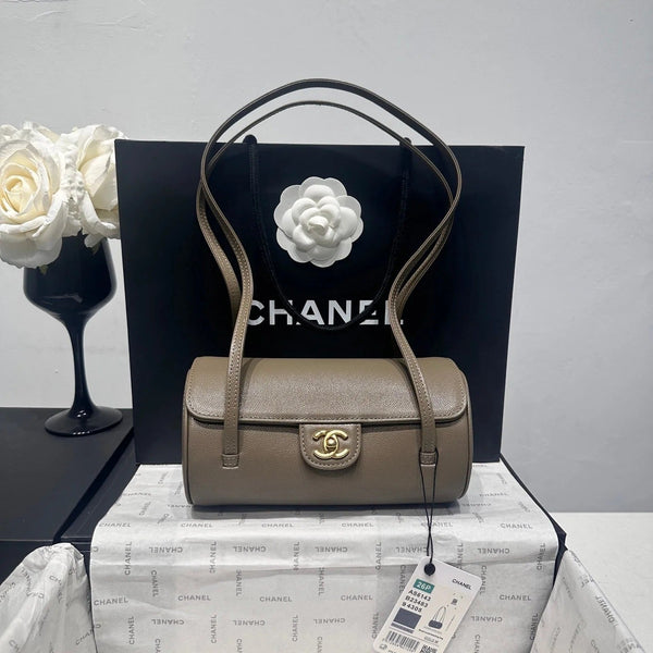 CC 2026 Bowling Ball Cylinder Bag 20cm Caviar Leather
