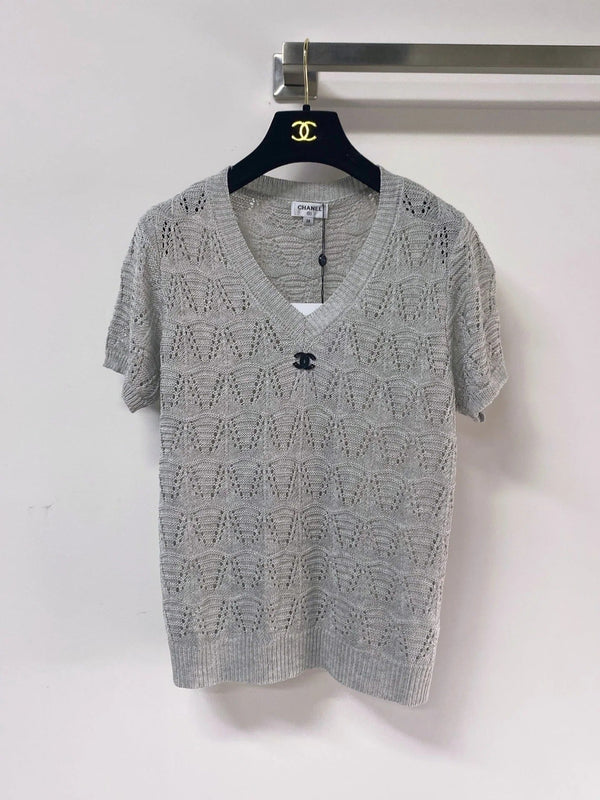 CC 2026 V-Neck Short-Sleeved Shirt Laine Wool 463520