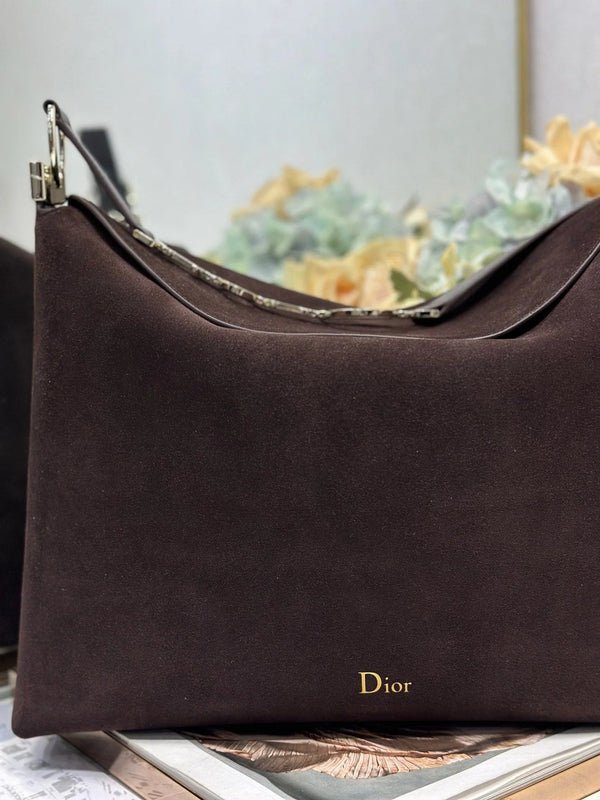 CD 2026 Bag Coffe 39cm Suede Leather 288380