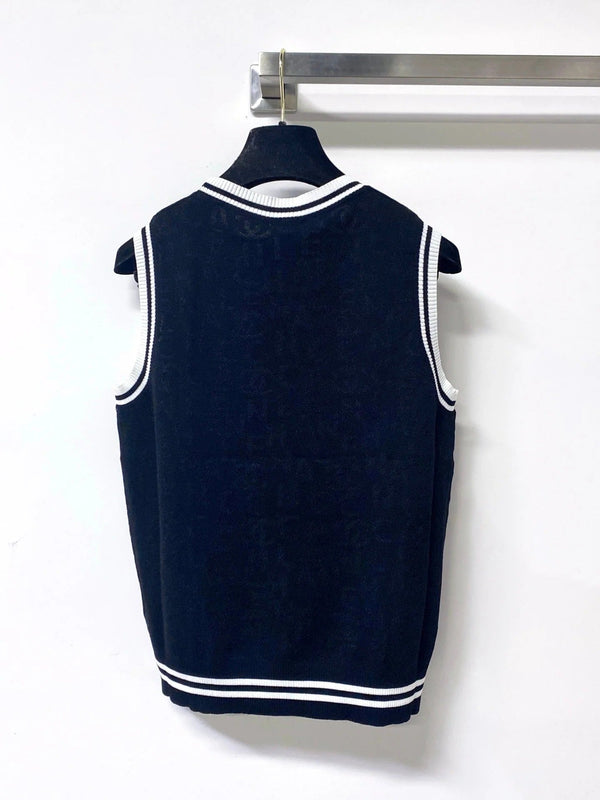 CC 2026 Striped Knit Vest Cotton 439815