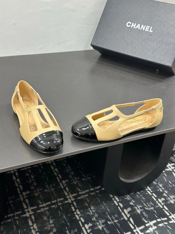 Chanel 2026 Flat Sandals Leather Sheepskin 832561