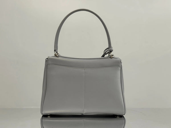 Balenciaga Mini Bag 22 Gray Calfskin Sliver Hardware