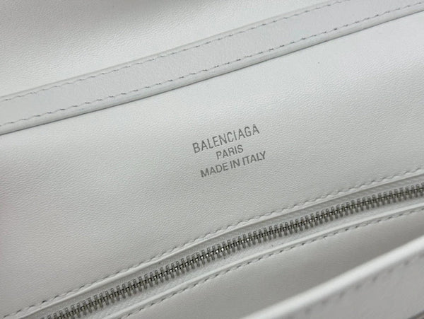 Balenciaga Mini Bag 22 White Calfskin Sliver Hardware