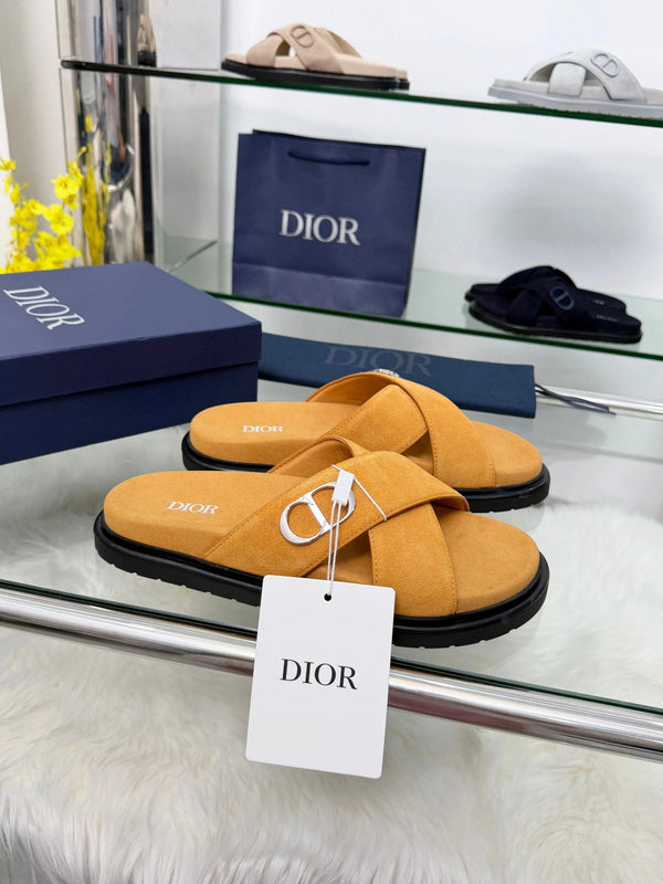 CD 26s Criss-Cross Strap Men Sandals Suede 966584