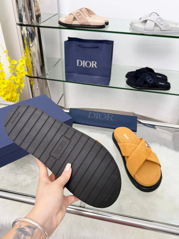 CD 26s Criss-Cross Strap Men Sandals Suede 966584