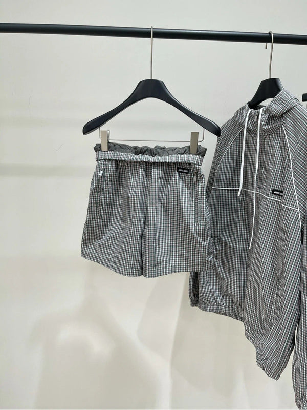 MIUMIU ACTIVEWEAR SET PLAID PATTERN 267917