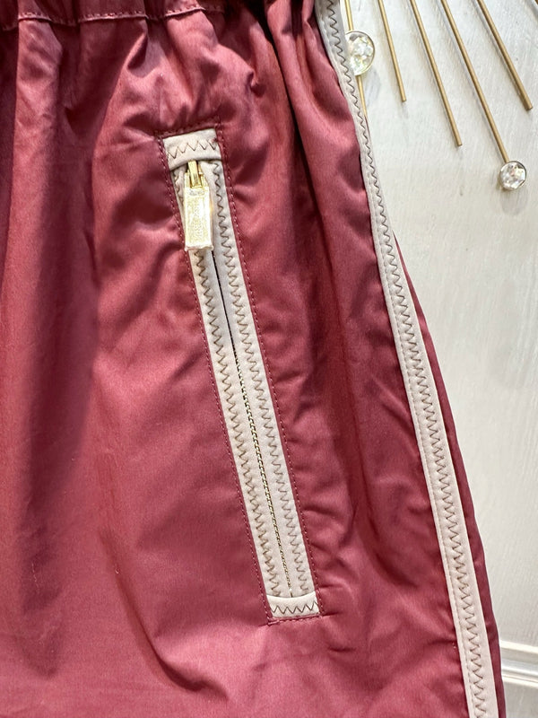 Miumiu 2026 Short Burgundy Polyester