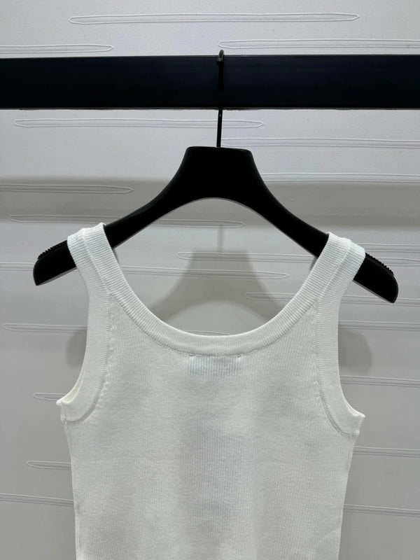 MIU 25S 3D RHINESTONE TANK TOP 264255
