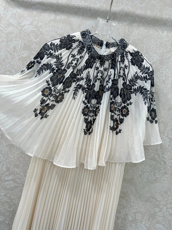 ZIMMER LACE OVERLAY DRESS WITH SMALL STAND COLLAR 269305