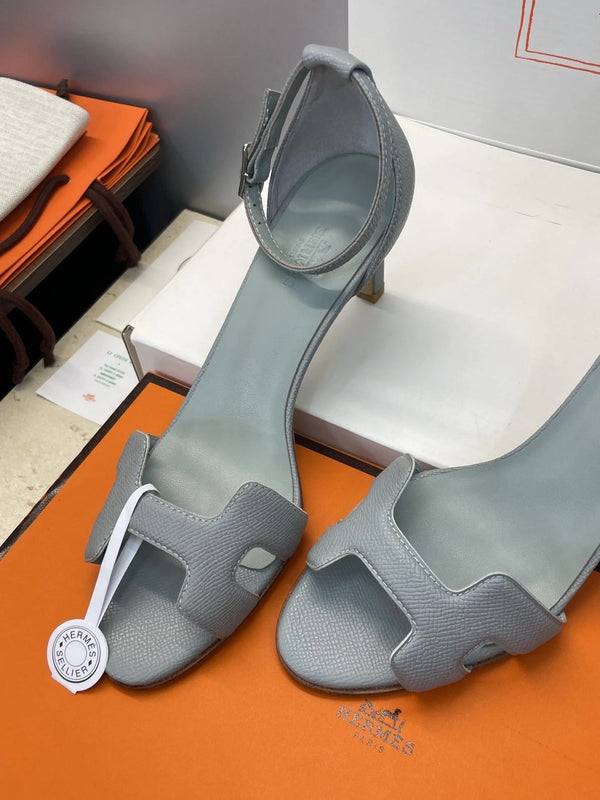 HM 26ss High Heel Sandals 70 Ash Gray Cowhide 607124