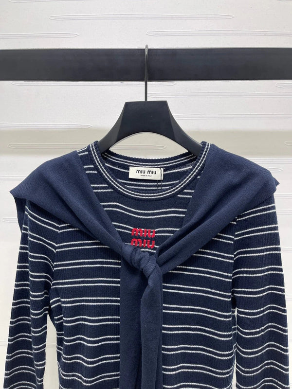 MIUMIU COWL NECK KNITTED SWEATER STYLE 481