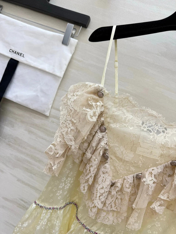 CC 2026 Milk Apricot Lace Camisole 392435
