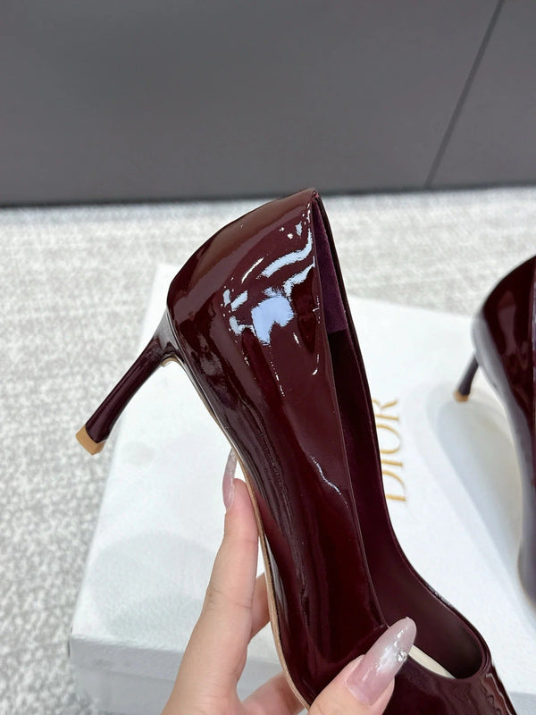 CD 26s High Heels Pump 85 Black Patent Leather 661472