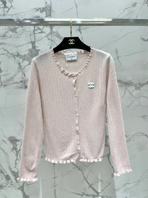 Chanel 2026 Striped Knitwear Two-Piece Set Wool