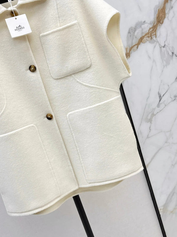 HERMES 25S PREMIUM REVERSIBLE KNIT VEST 278