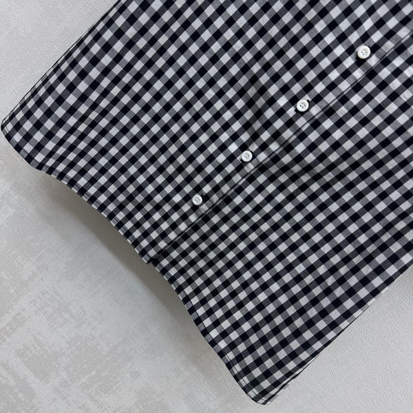 MIU 25S SHORT SLEEVE PLAID SHIRT 264708