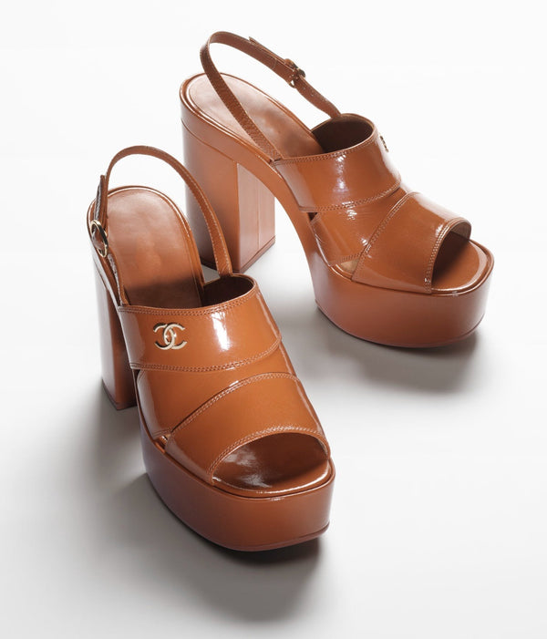 sandals light brown crumpled lambksin
