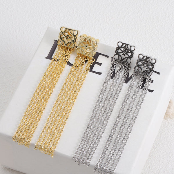 ANAGRAM FRINGE EARRINGS