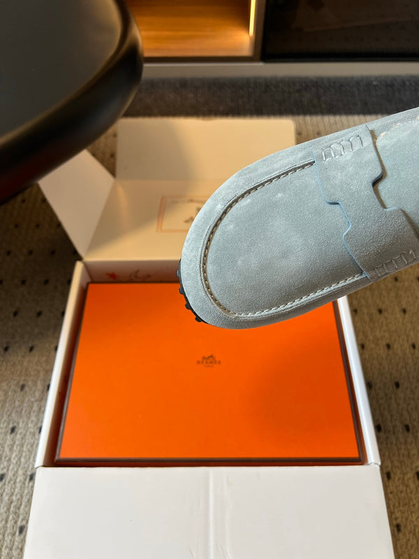 HM 26S Destin Mules Pastel Blue Suede