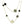 CLOVER ONYX MOP 16 MOTIF GOLD 130CM NECKLACE