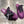 PRA 26S Mule Sneaker Purple Suede Canvas