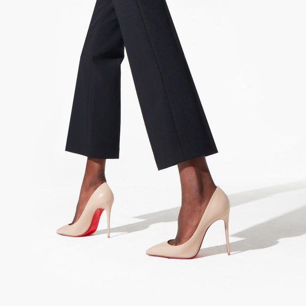 CL Kate 10cm Pumps Beige Red Calfskin